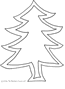 Christmas tree pattern bulletin board