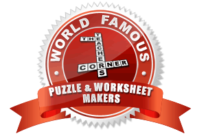 World Famous Worksheet and Puzzle Makers