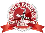 World Famous Puzzle and Worksheet Makers