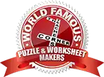 World Famous Puzzle and Worksheet Makers