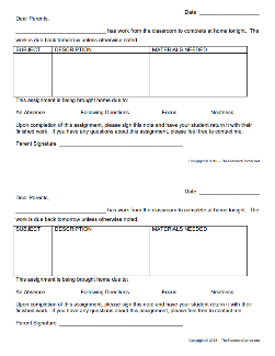 Incomplete Work Slip/Form